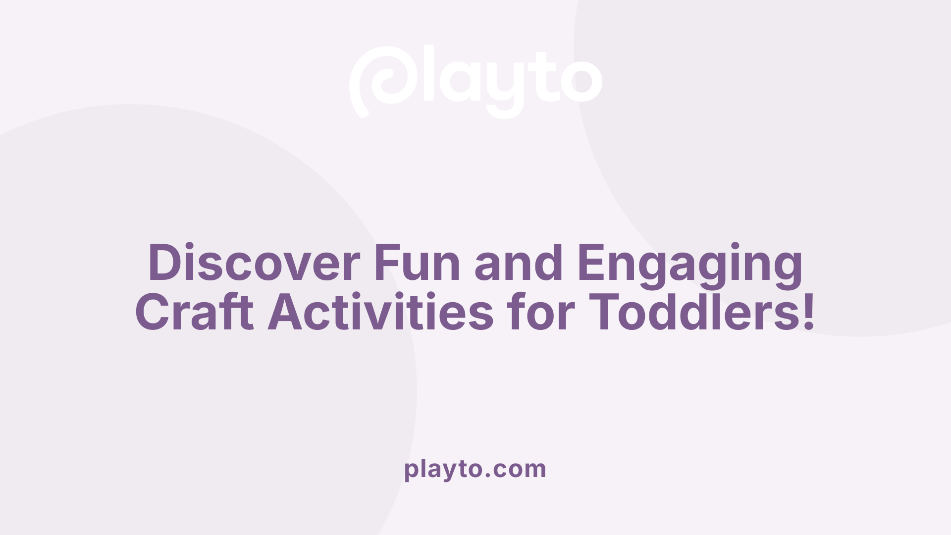 Discover Fun and Engaging Craft Activities for Toddlers!