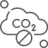 Icon of molecular structure with three circles connected by lines inside a thought bubble, representing chemistry or ideas.