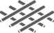 Icon of a crisscross steel frame structure.