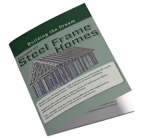 The FrameUpNow book titled "Building the Dream: Steel Frame Homes"