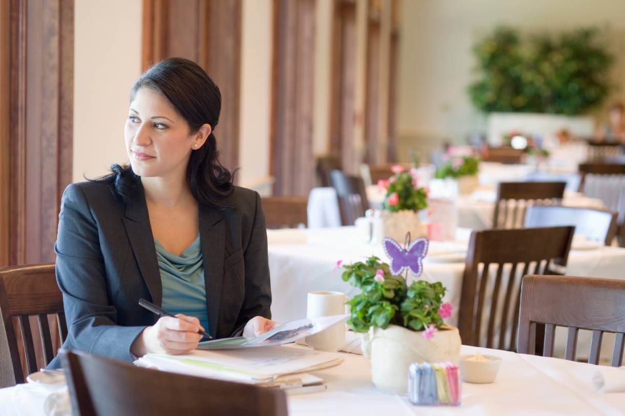 small business owner thinking about how to avoid mistakes in debt collection