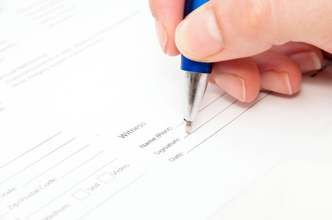 witness signing a will