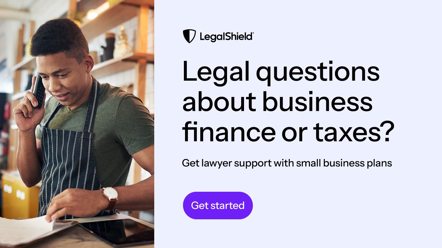Legal questions about business finance or taxes? Get lawyer support with small business plans