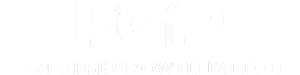 Logo of Franchise Growth Partners with stylized initials FGP above the full name in uppercase letters.