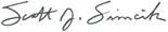Signature reading Scott J. Simich in cursive handwriting.