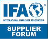 International Franchise Association logo with a globe icon and text 'Supplier Forum' below.