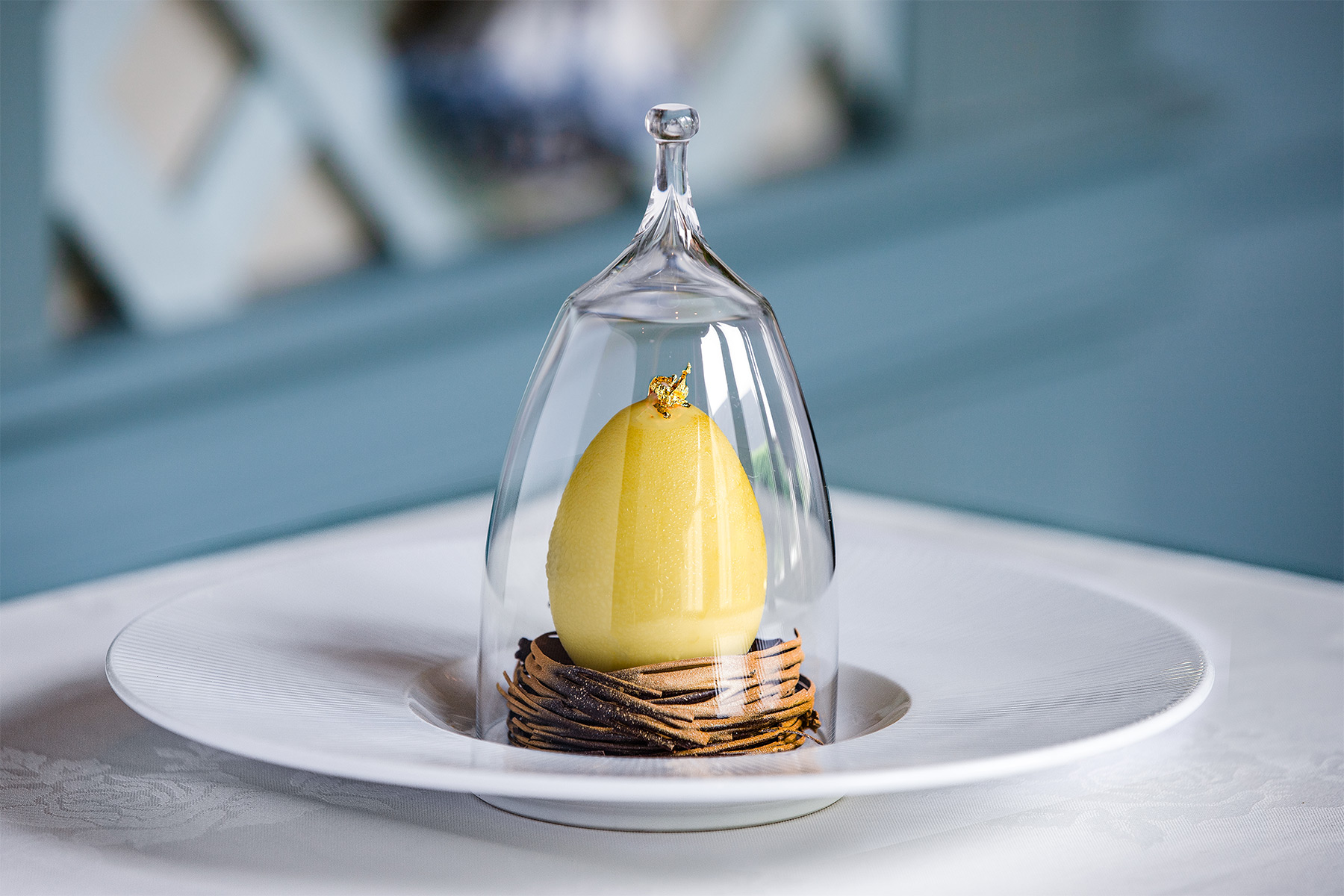 White Chocolate Bavarian Egg