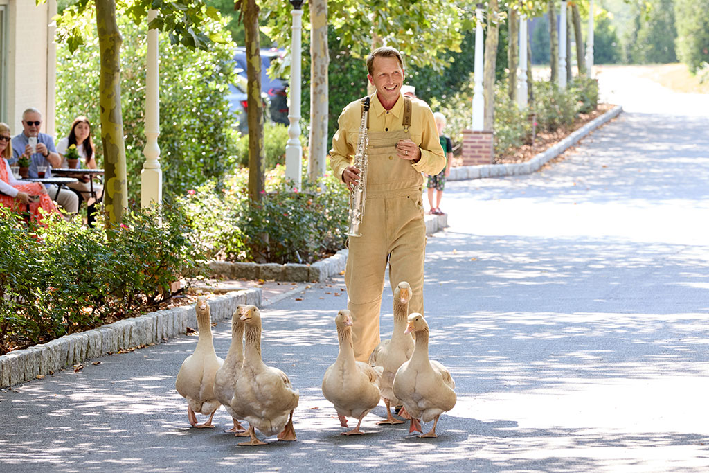 Goose tour at The Inn at Little Washington
