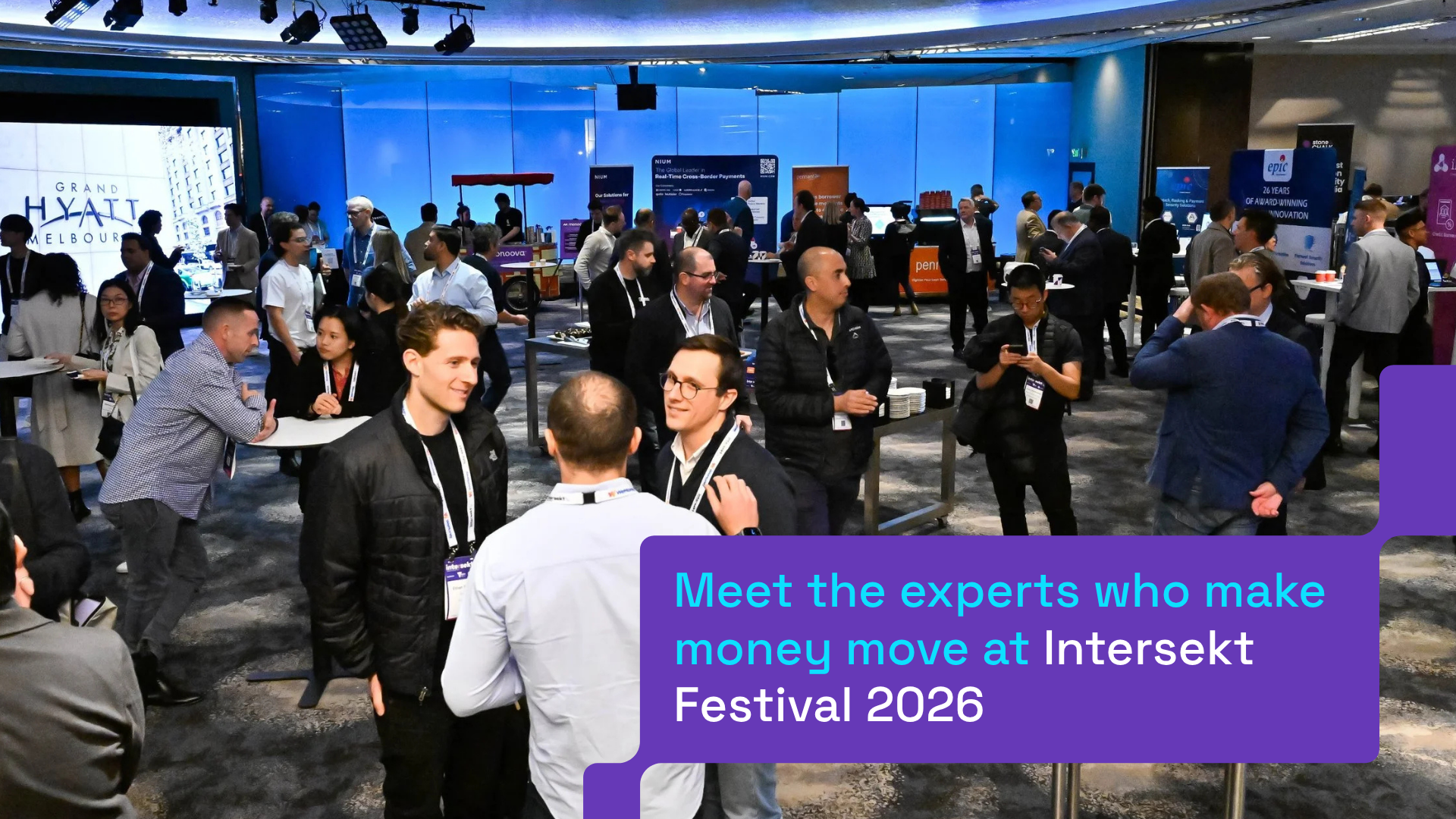 “Attendees gathered in a conference room at Intersekt Festival 2025, a leading fintech event.