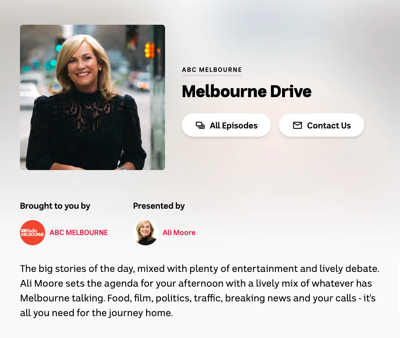ABC Radio Melbourne "Drive with Ali Moore": Geek Chat