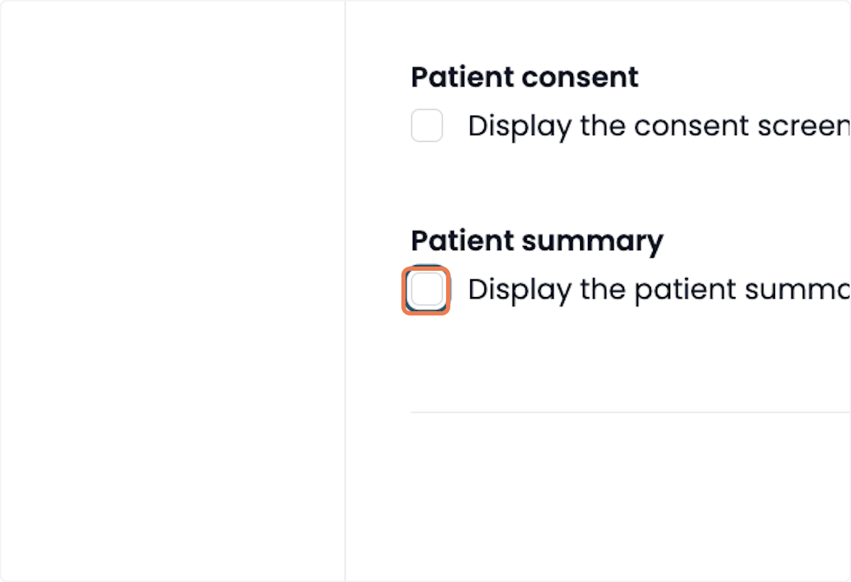 Uncheck Display the patient summary during a session recording