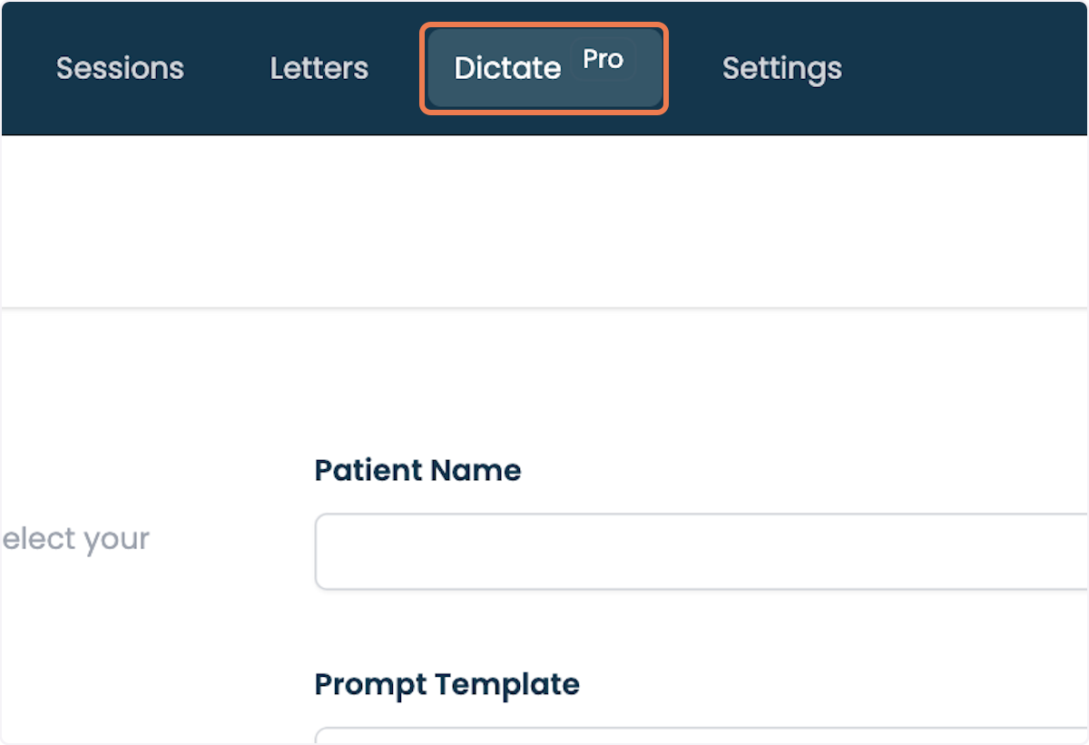 Click on DictatePro.