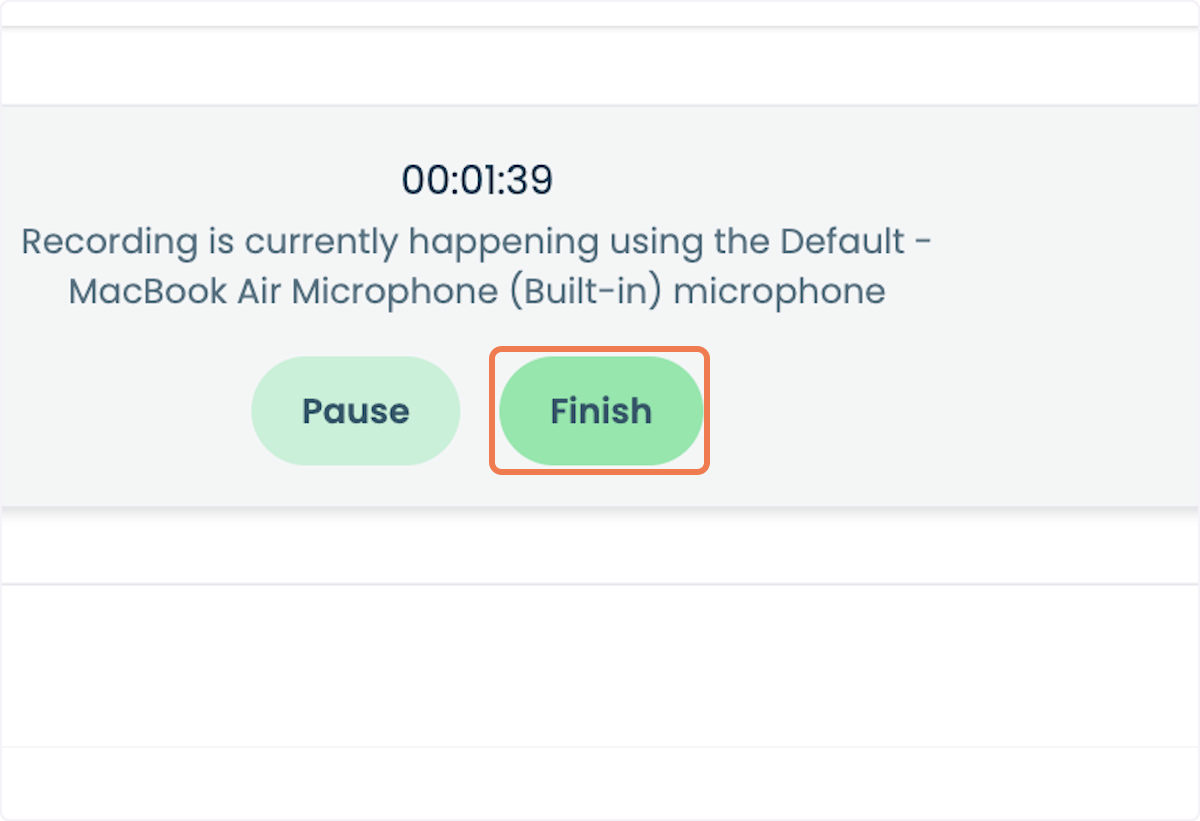 Click on Finish.