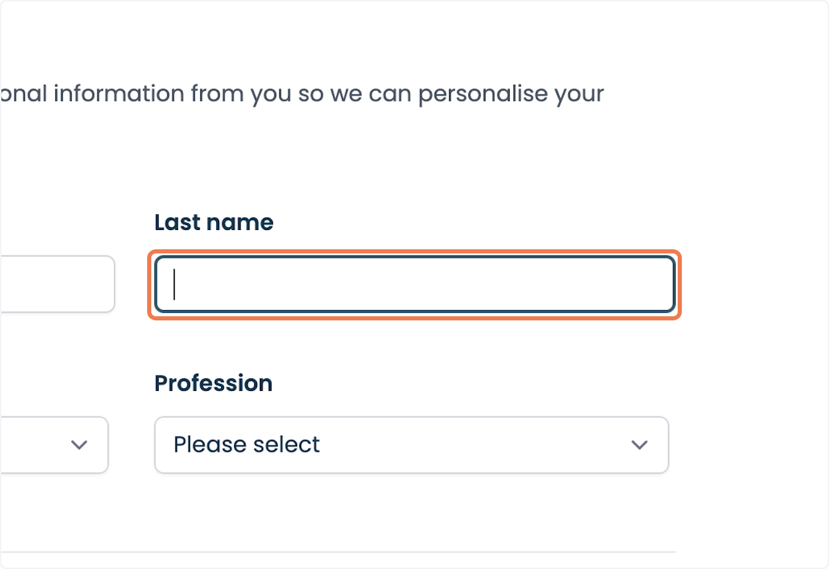 Type your Last name.