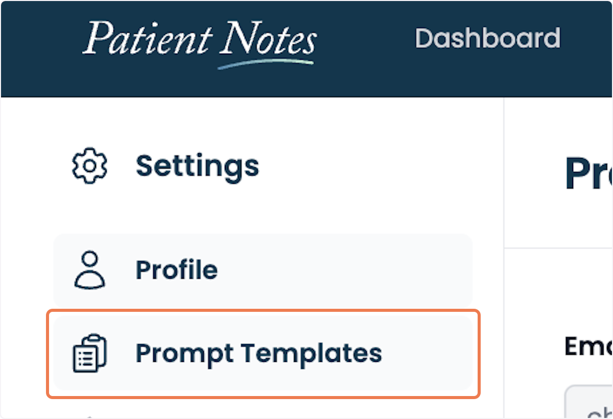 Click on Prompt Templates.