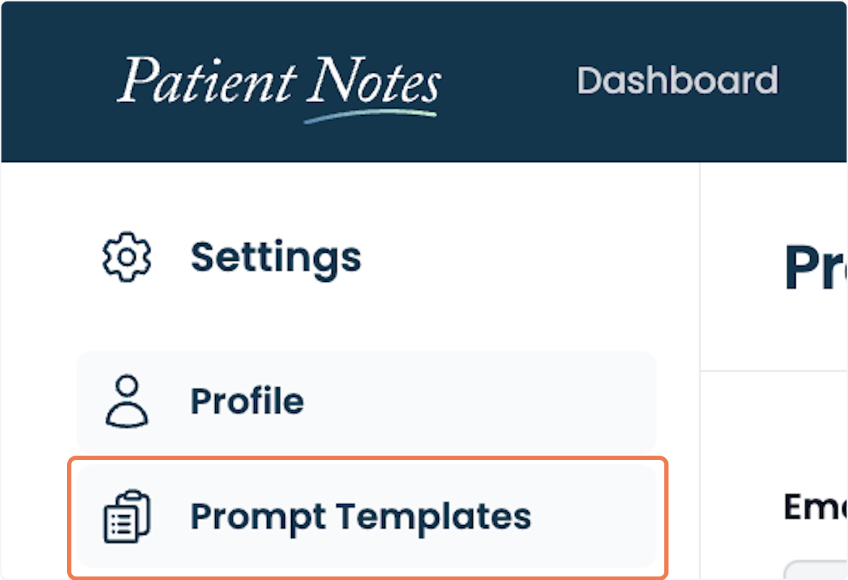 Click on Prompt Templates.