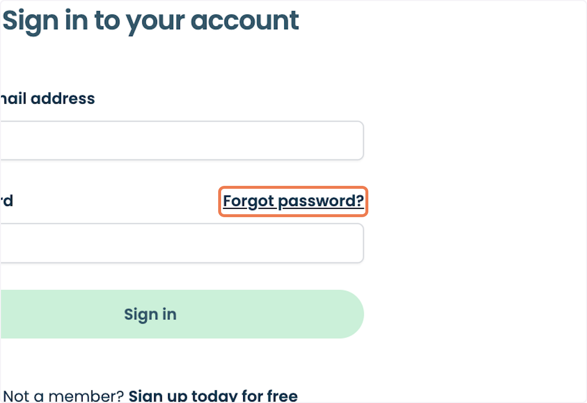 Click on Forgot password?