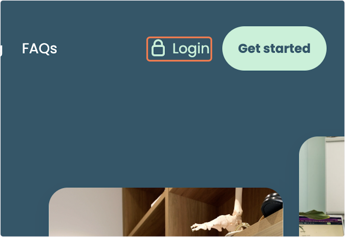 Click on Login.