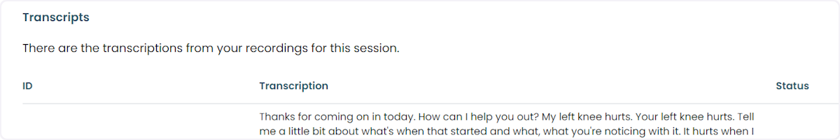 Here, you will find the transcript of the recording.
