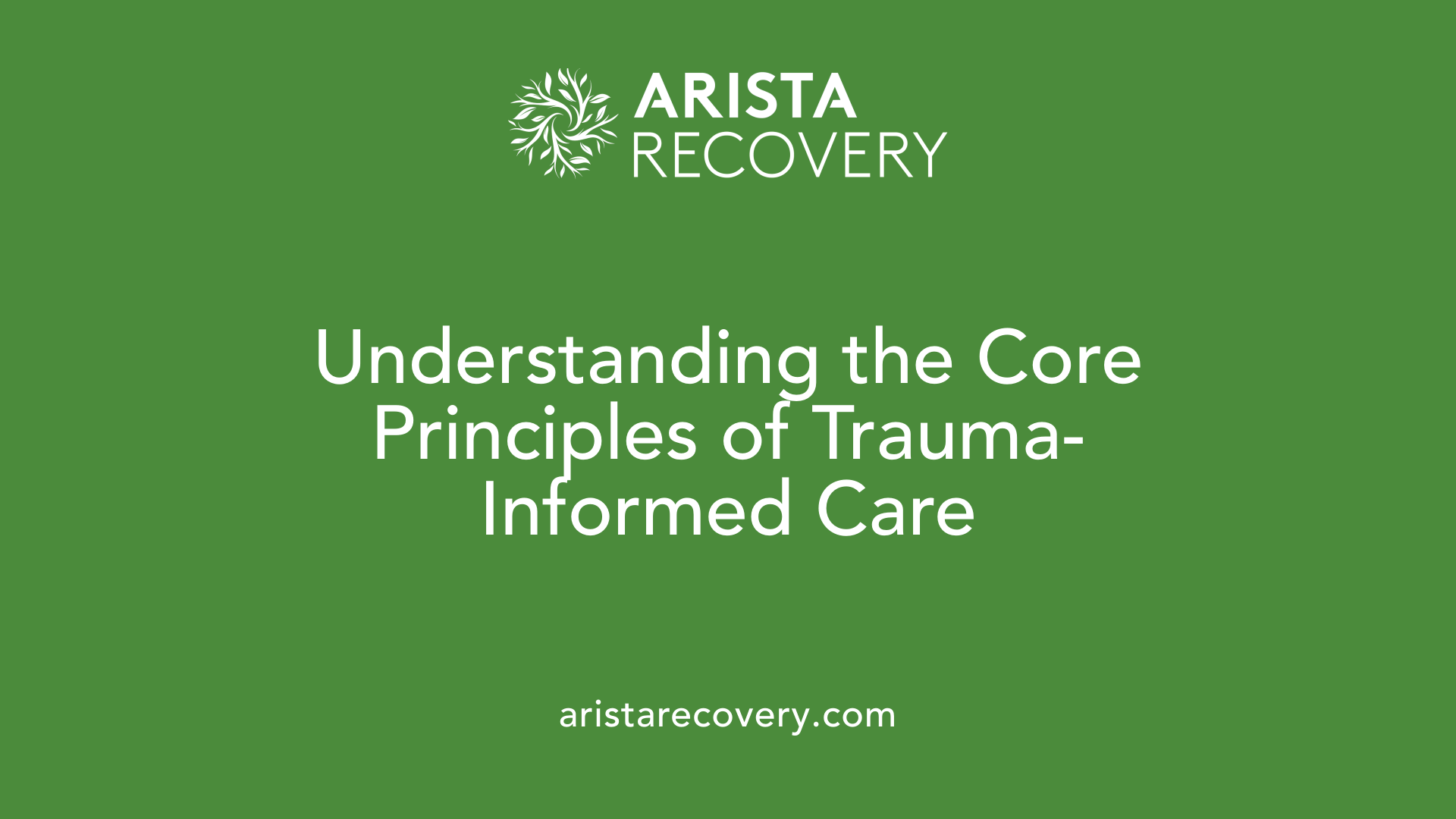 Understanding the Core Principles of Trauma-Informed Care