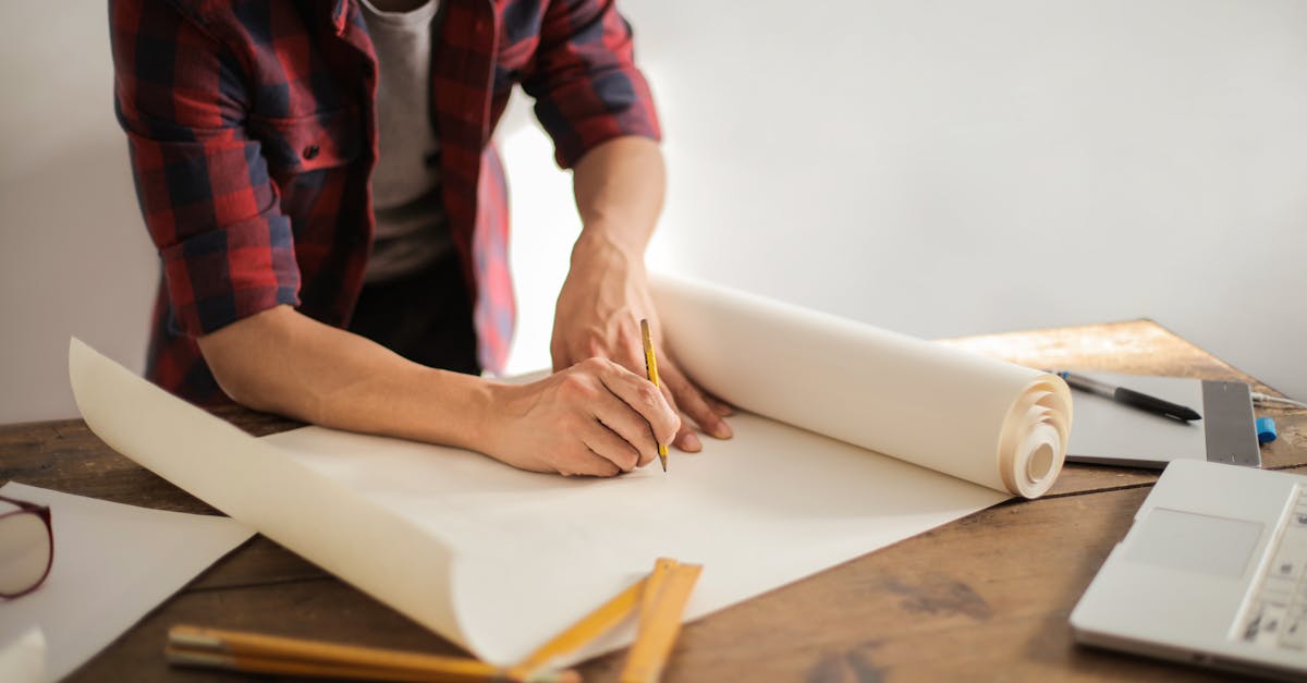 man writing