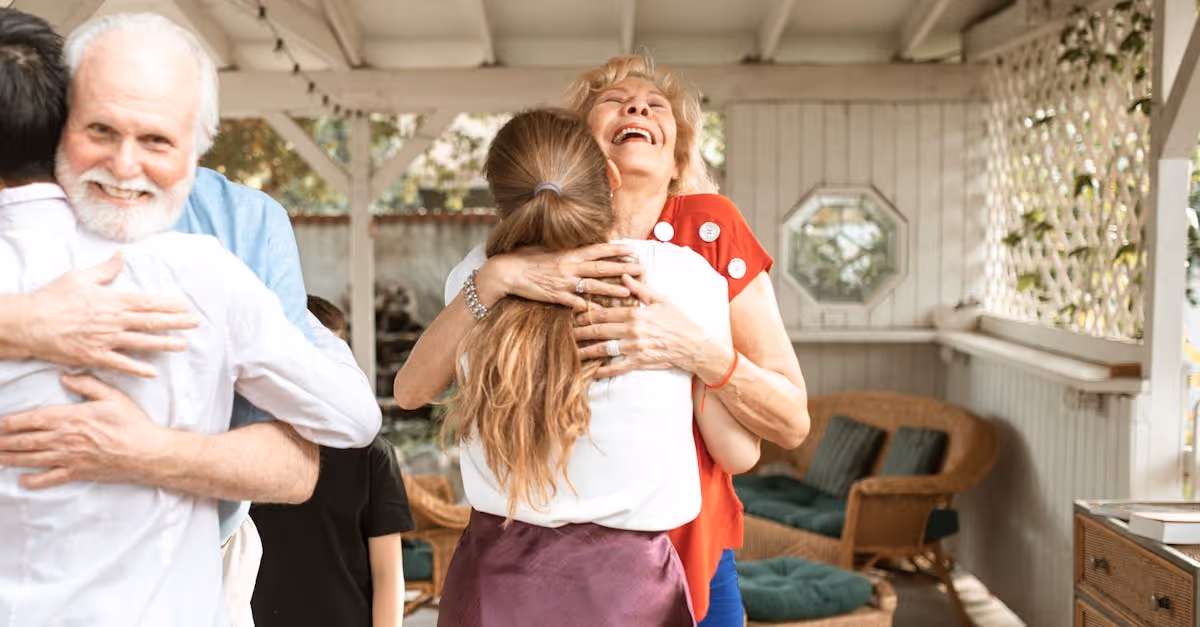 people hugging