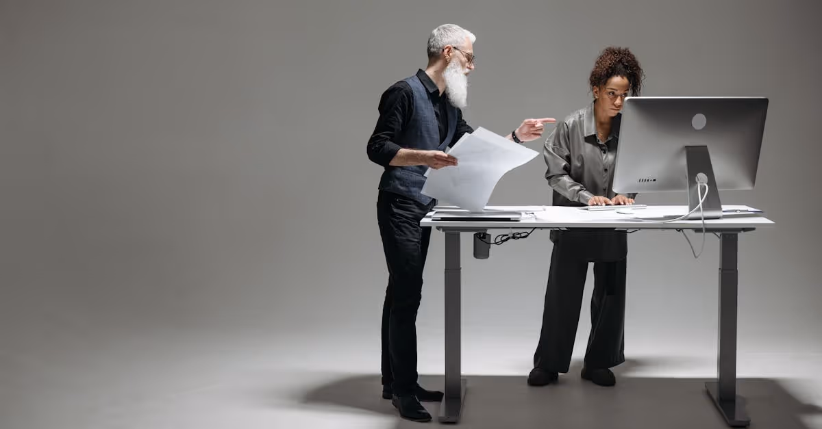 workers on computer