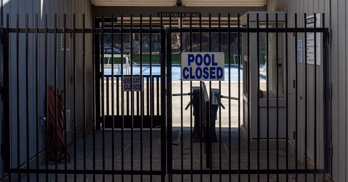 pool closed