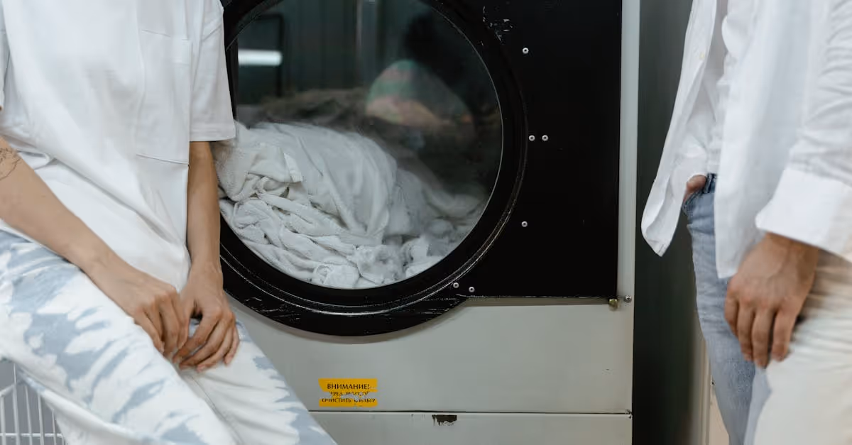clothes being washed