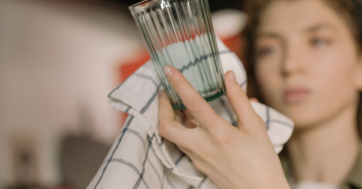 woman with glass