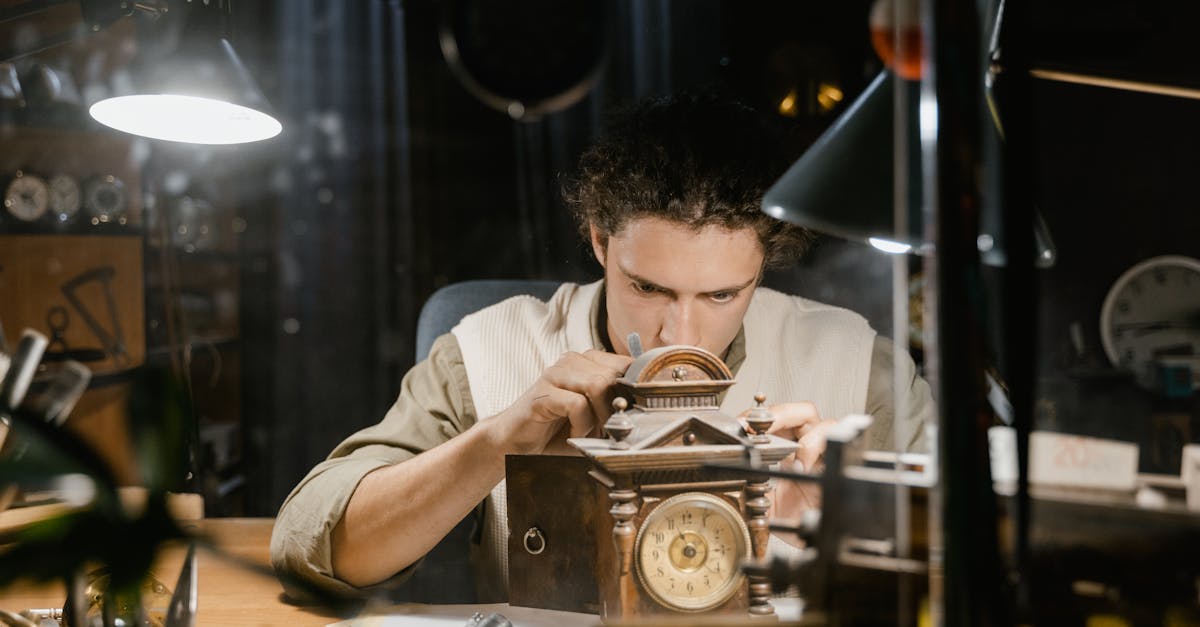 person with clock