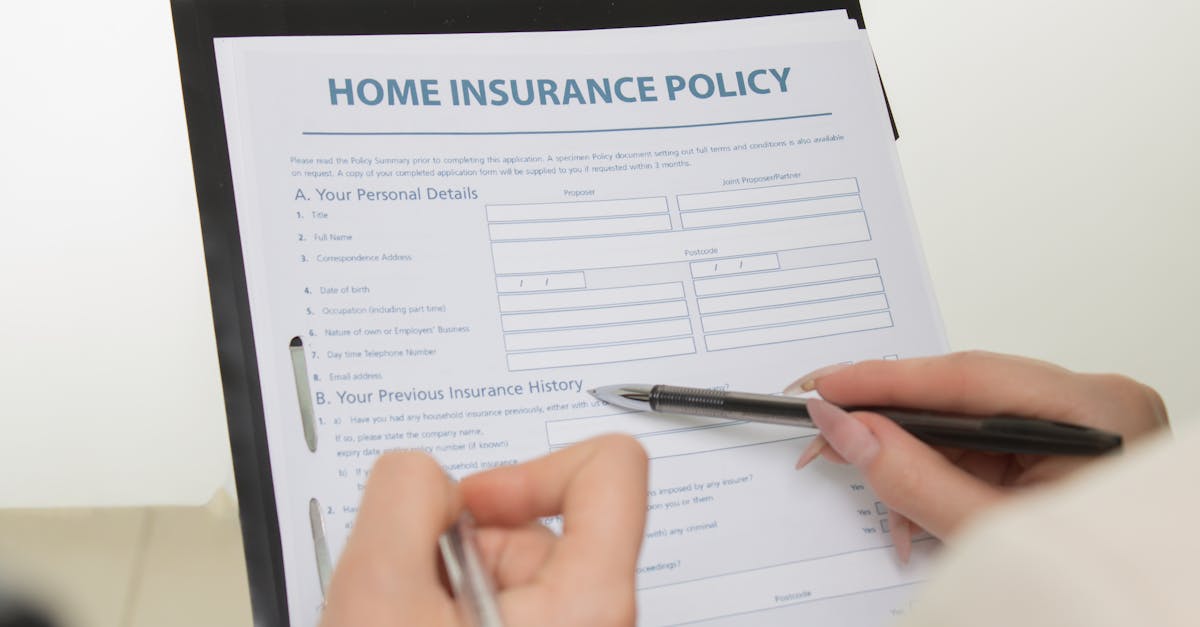 home insurance papers