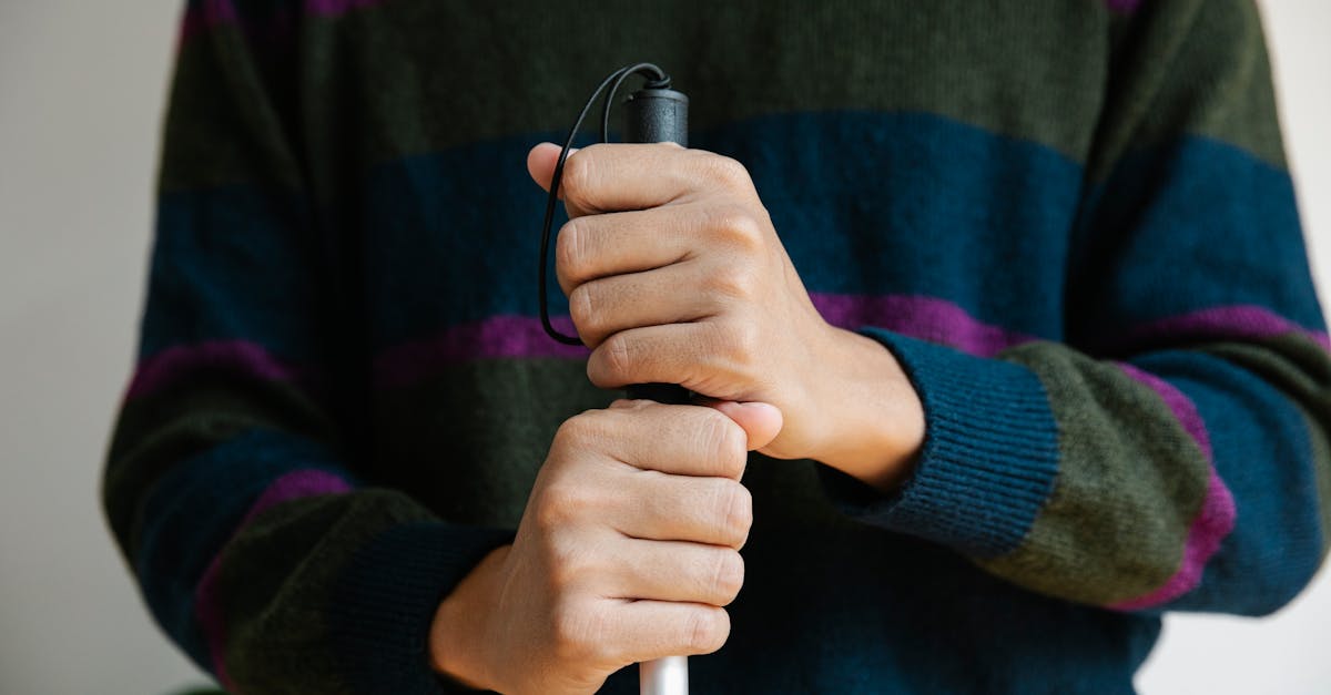 man holding object