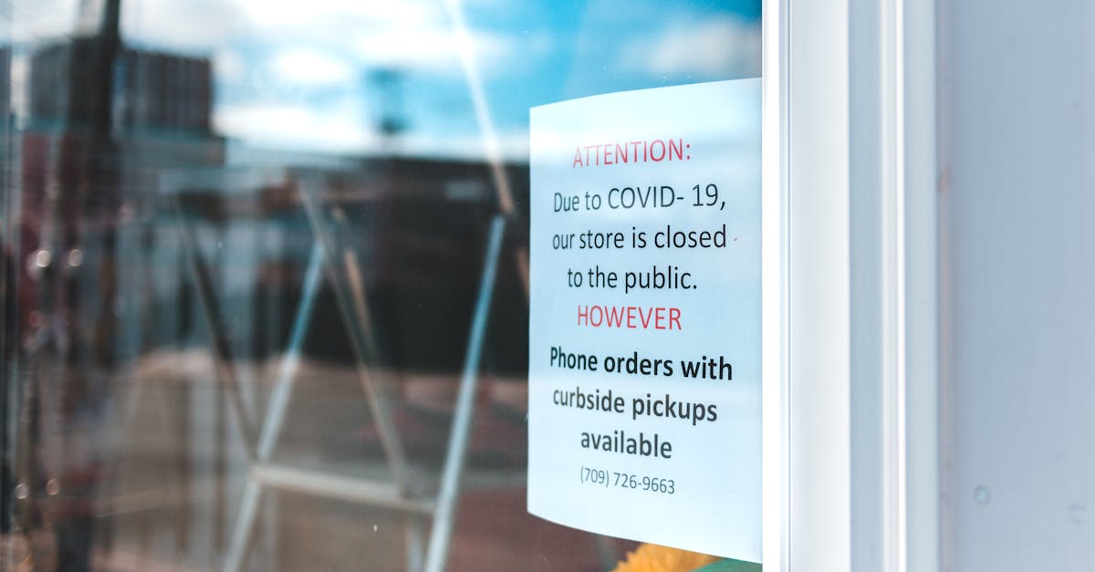 covid sign
