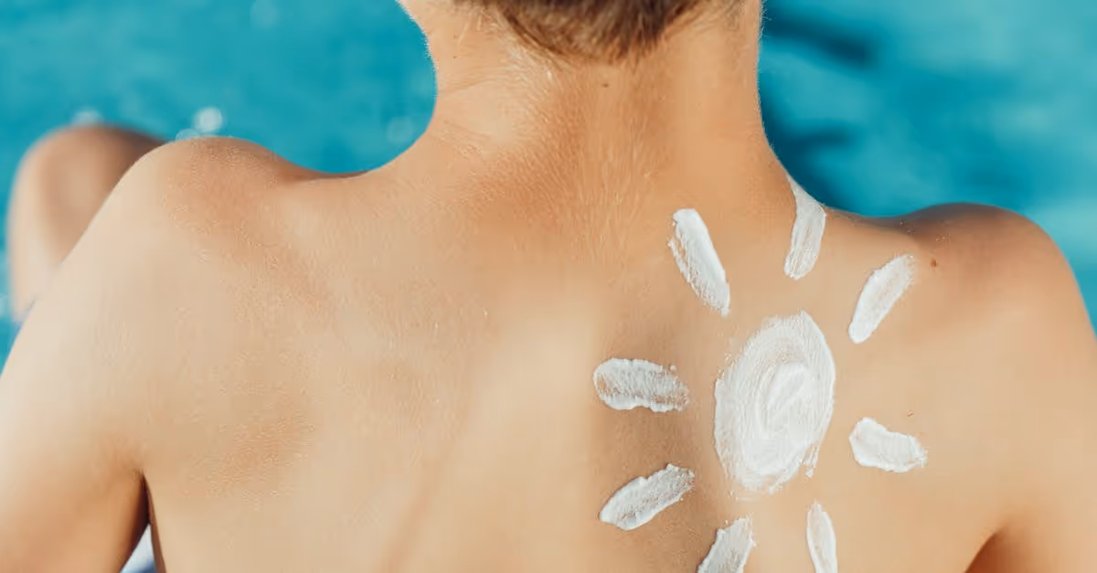 sunscreen in sun shape