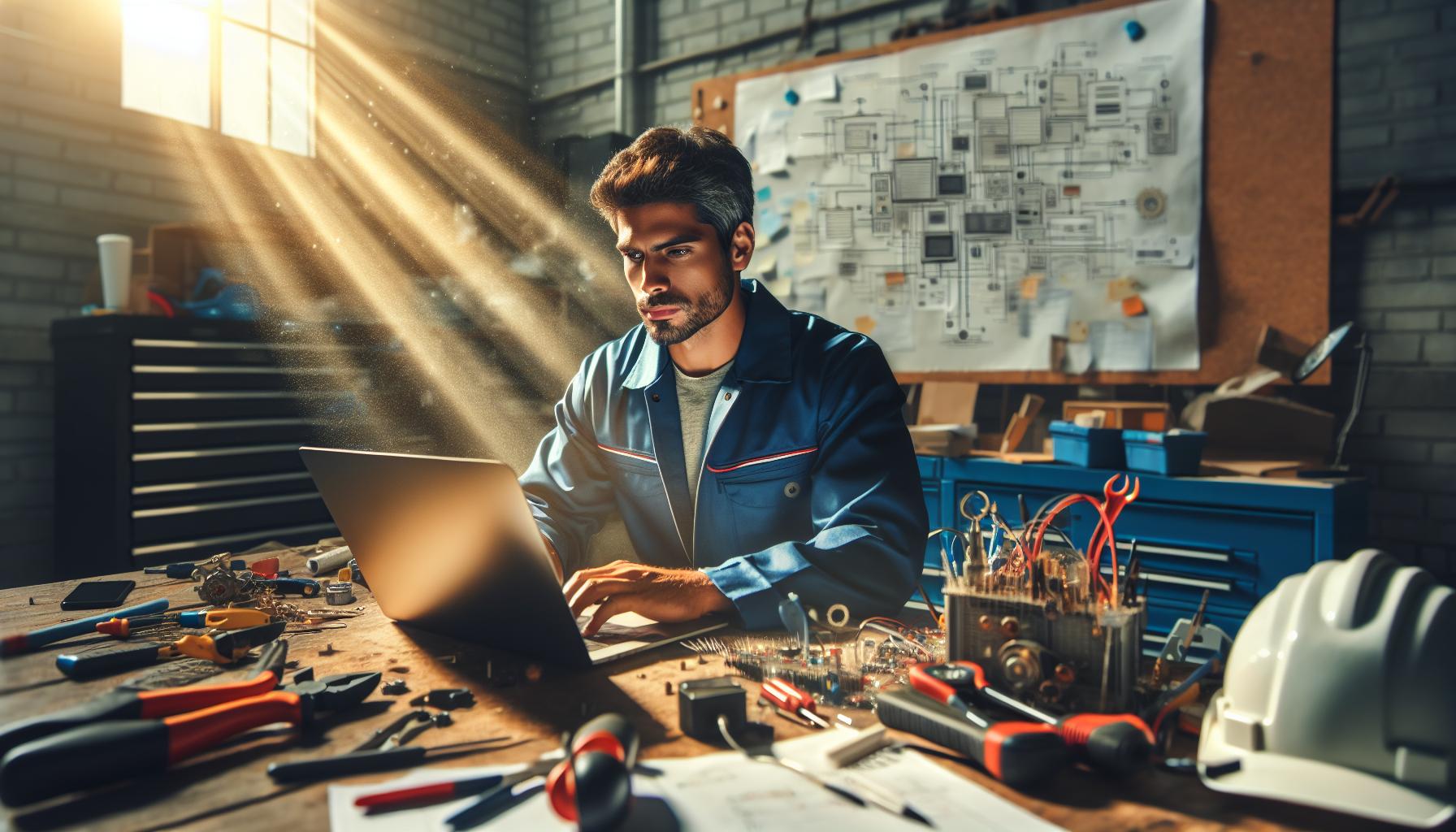 man at work