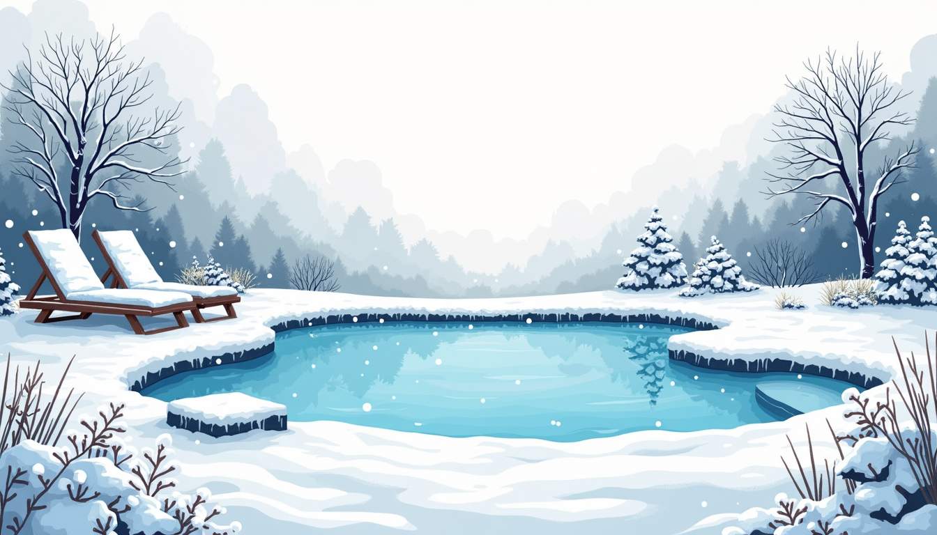 wintery pool