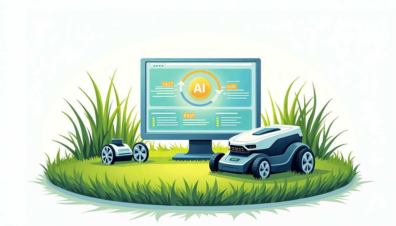 computer on lawn