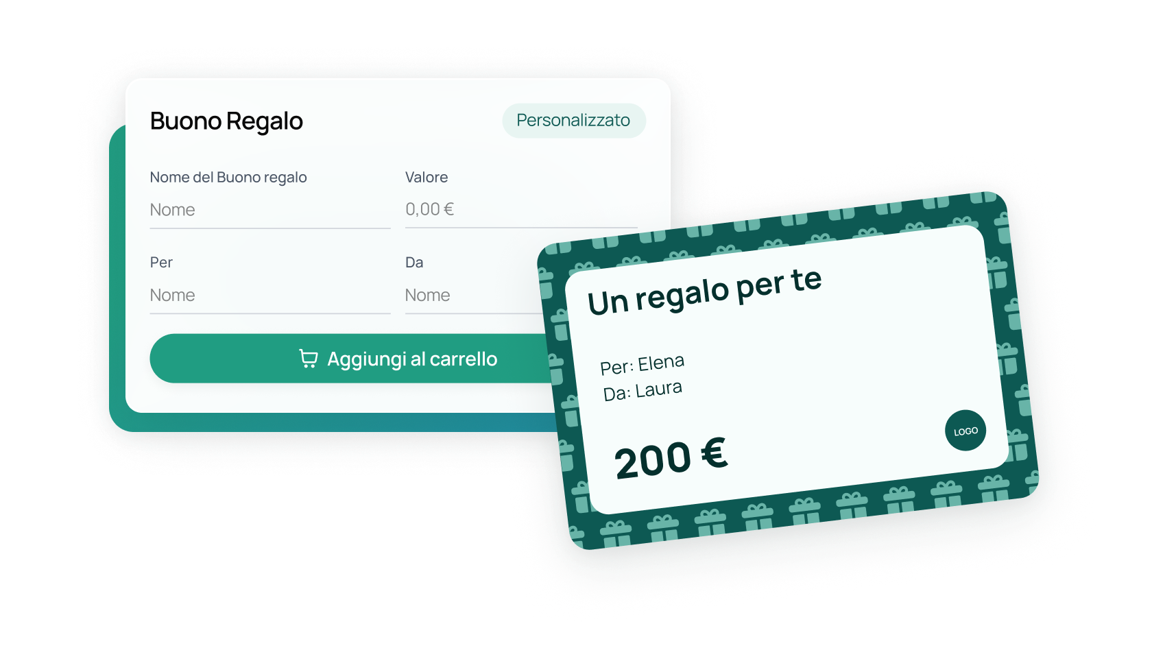 Buoni regalo a valore personalizzato
