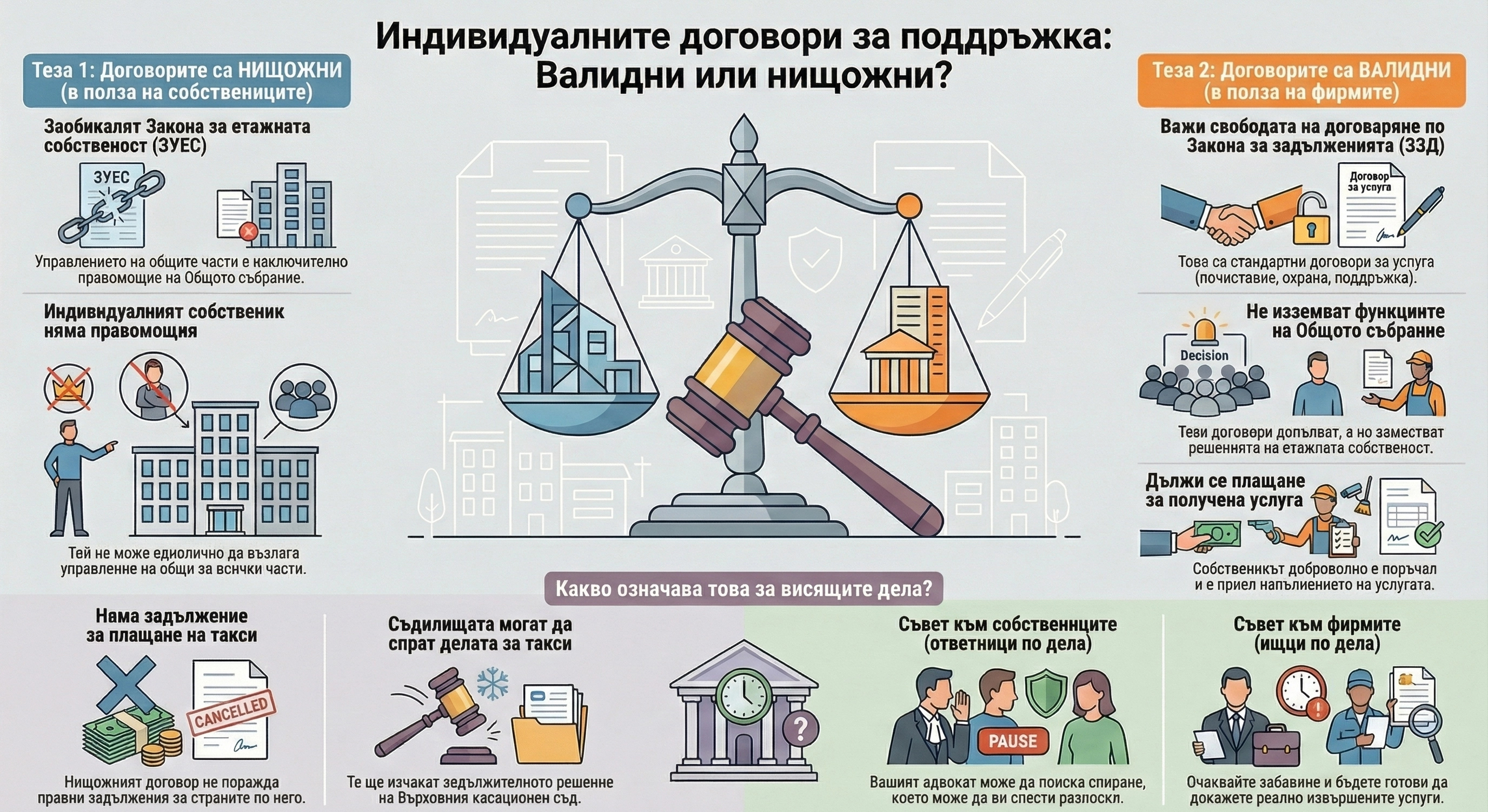 Нищожни ли са индивидуалните договори за поддръжка?