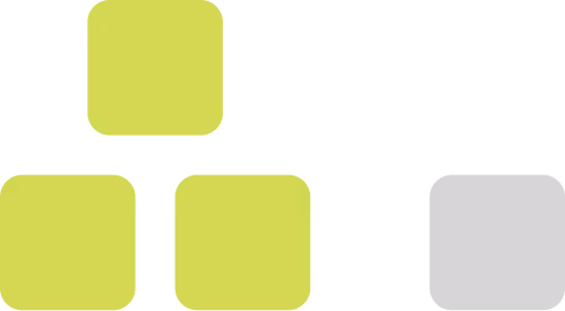 Graphic with four rounded squares arranged in a cluster and text stating that growth spend currently outpaces procurement and finance spend 3:1.