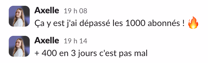 a screenshot of LinkedIn text messages