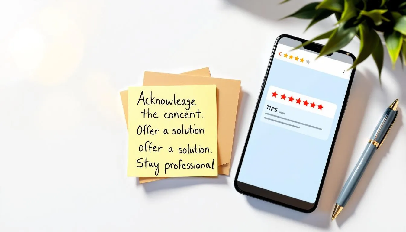 An illustration depicting the importance of responding to negative Google reviews.