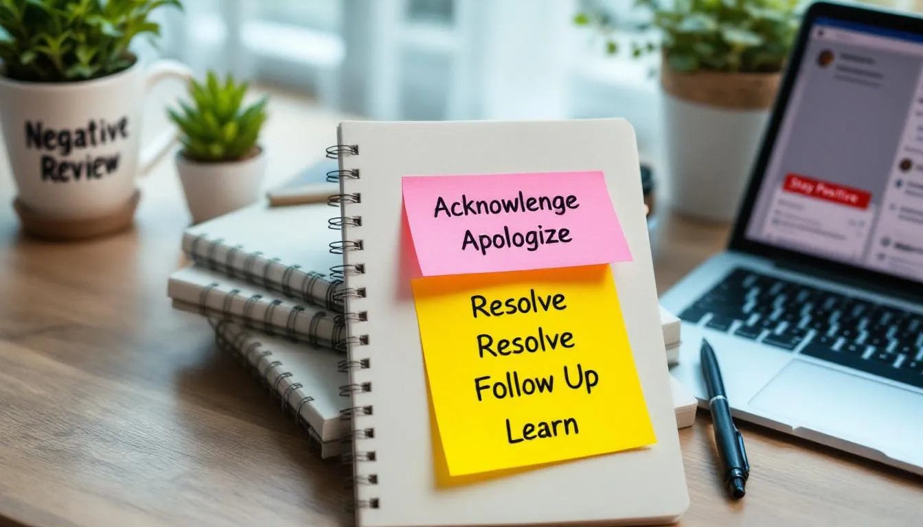 Common mistakes to avoid when responding to negative reviews.