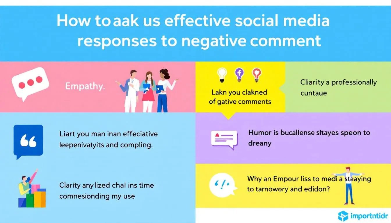 Examples of effective social media responses to negative comments.