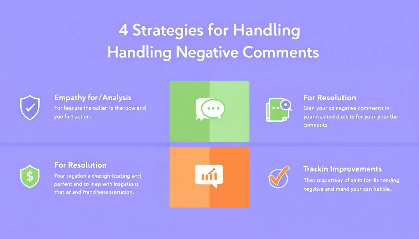 Industry-specific response examples for handling negative comments.