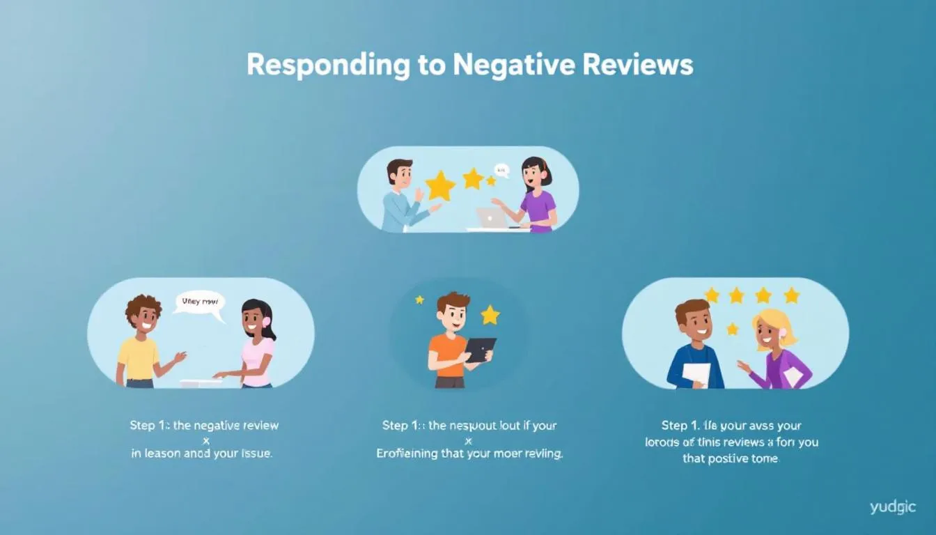 A template for responding to negative reviews.