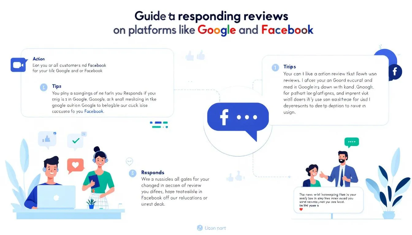 A guide to responding to reviews on various platforms, including Google and Facebook.