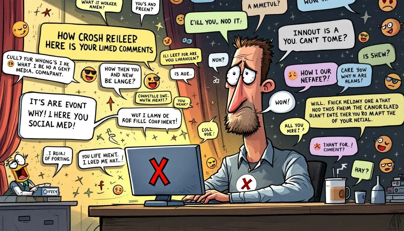 An illustration showing the importance of responding to negative comments on social media.