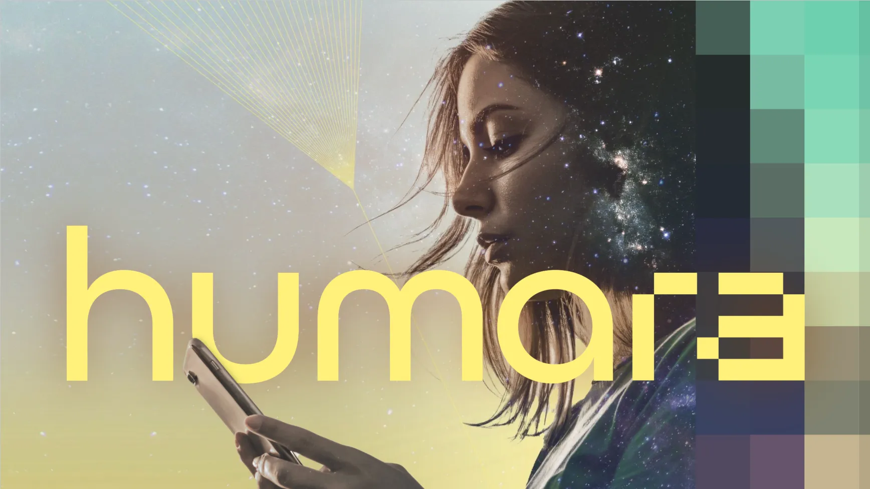 15gifts new brand name Humara with a woman using the AI sales agent for buying Telco products and packages